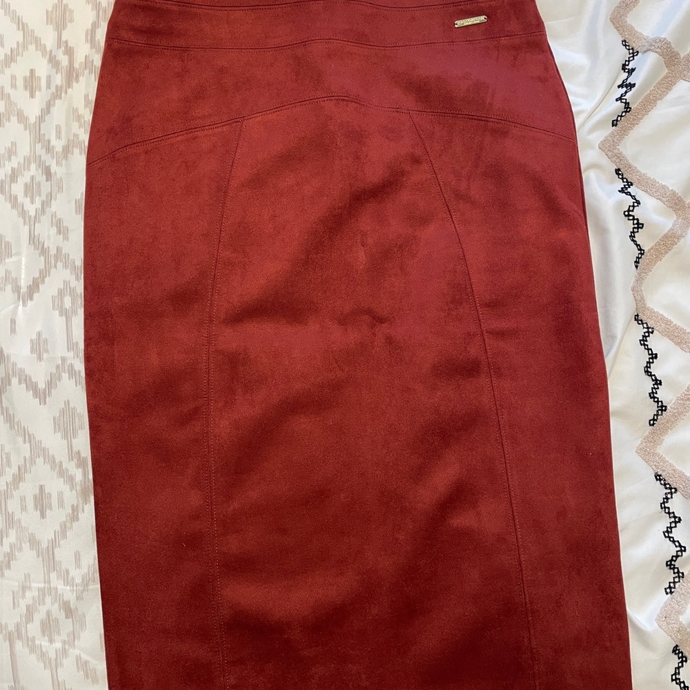 Chico's Rust Suede Skirt